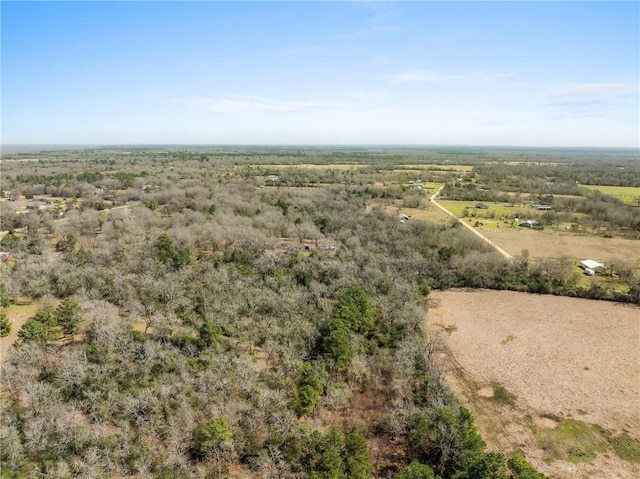 aerial view featuring a rural view