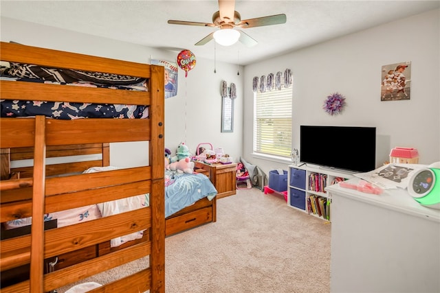 7906 Putter Pl, Navasota, TX 77868 - bedroom featuring carpet flooring and a ceiling fan