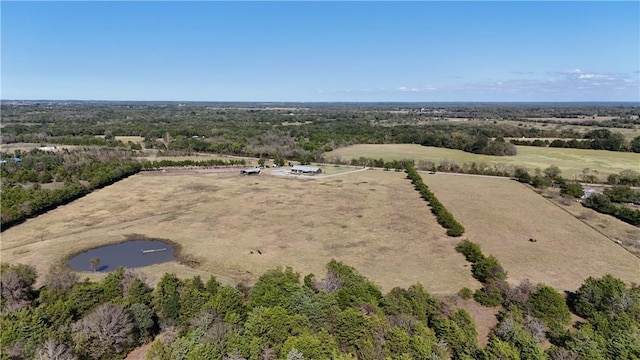 bird's eye view featuring a rural view