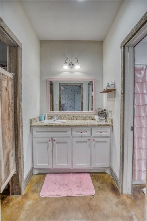 1850 Lcr 439, Groesbeck, TX 76667 - bathroom featuring vanity and concrete floors