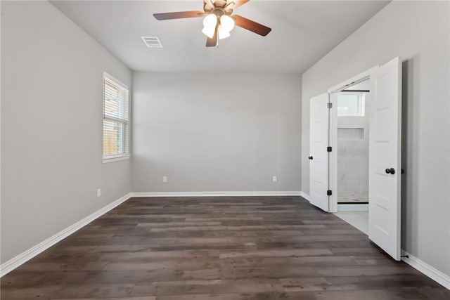 6434 Raleigh Loop, College Station, TX 77845 - empty room featuring ceiling fan and wood finished floors