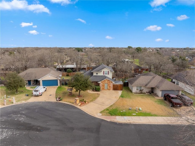 birds eye view of property