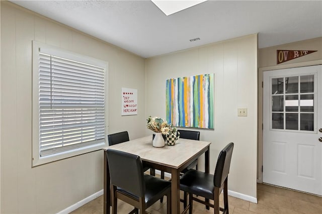 dining area with baseboards