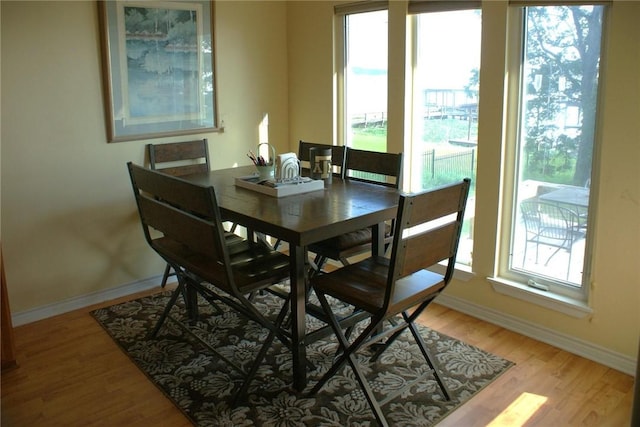 231 Memphis Belle Ln, Trinity, TX 75862 - dining room featuring baseboards and light wood-style floors