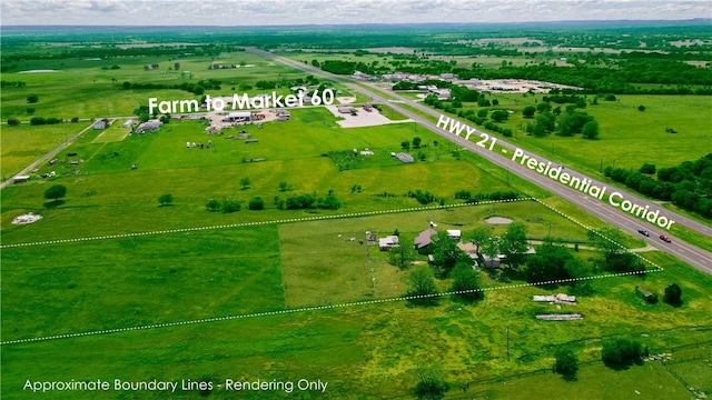 7523 State Highway 21 W, Caldwell, TX 77836 - aerial view of sparsely populated area