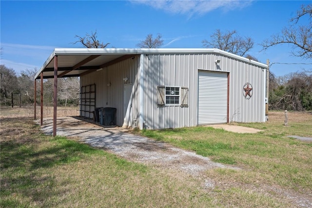 view of outbuilding with an outdoor structure