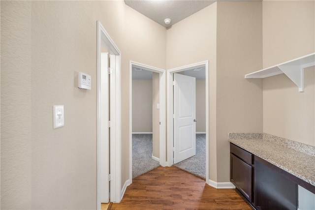 2099 Positano Loop, Bryan, TX 77808 - hall with wood finished floors and baseboards