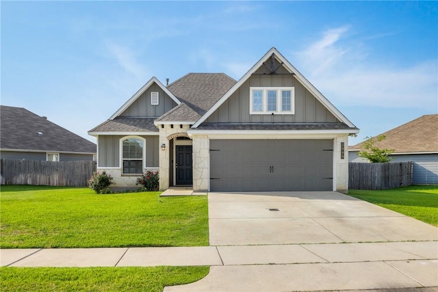 2099 Positano Loop, Bryan, TX 77808 - craftsman inspired home featuring board and batten siding, a shingled roof, a garage, and driveway