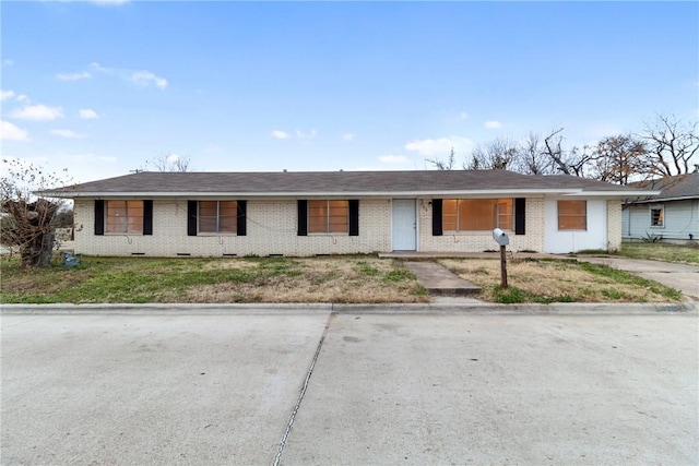 view of ranch-style home