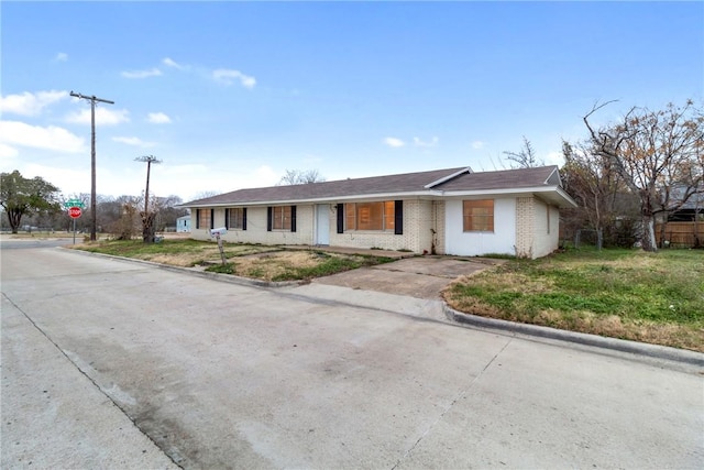 view of ranch-style home