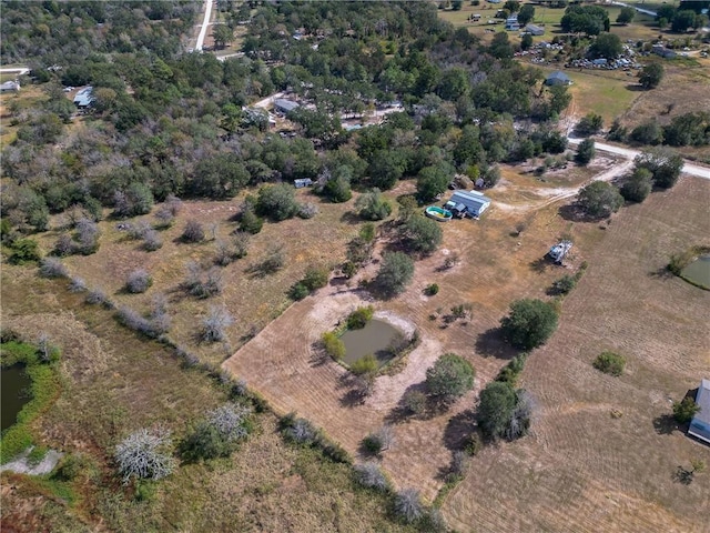 drone / aerial view featuring a rural view