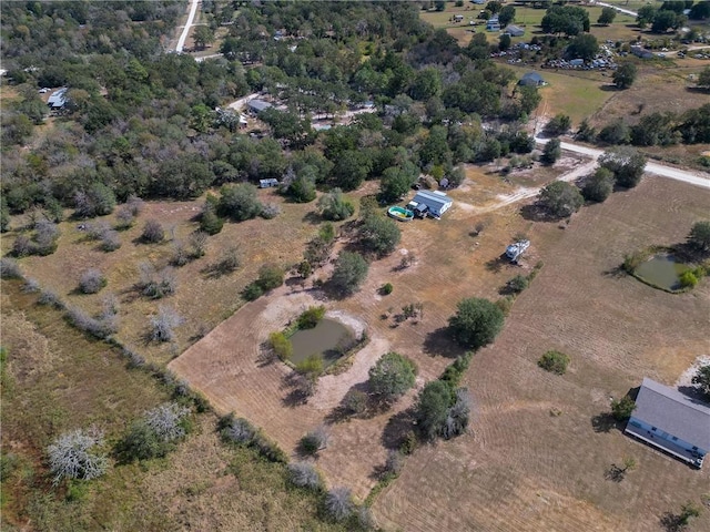 bird's eye view with a rural view