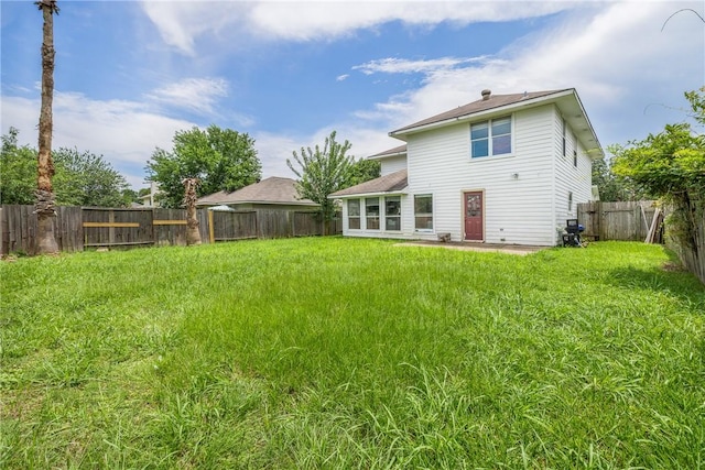 3807 Meadow View Dr, College Station, TX 77845 - rear view of house with a fenced backyard