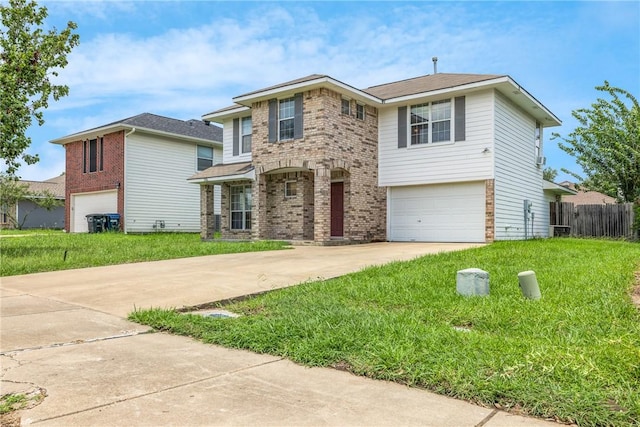3807 Meadow View Dr, College Station, TX 77845 - traditional-style home featuring driveway, brick siding, and an attached garage