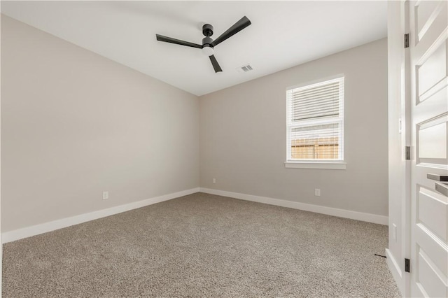 2908 Goldberg Dr, Bryan, TX 77808 - carpeted empty room featuring a ceiling fan and baseboards