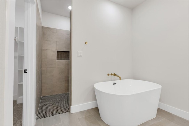 bathroom with plus walk in shower