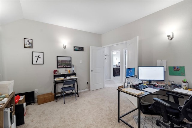974 Marquis Dr, Bryan, TX 77803 - carpeted office with vaulted ceiling and baseboards