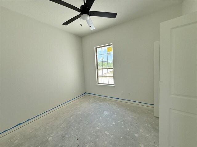 10070 Crown Pt, Iola, TX 77861 - empty room with a ceiling fan