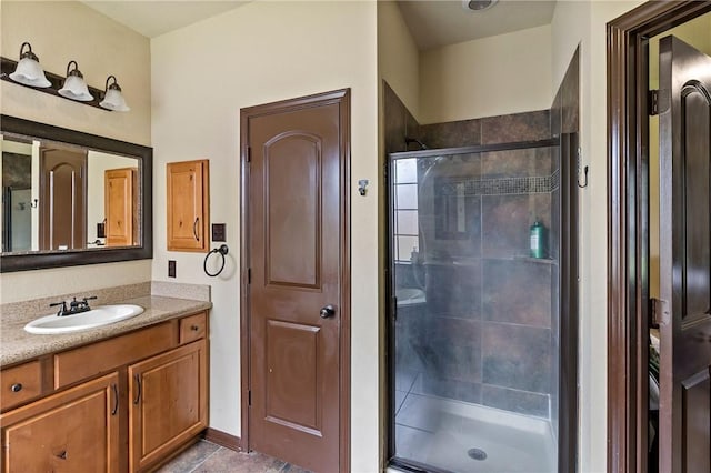 2409 Stone Castle Cir, College Station, TX 77845 - full bathroom with a shower stall and vanity