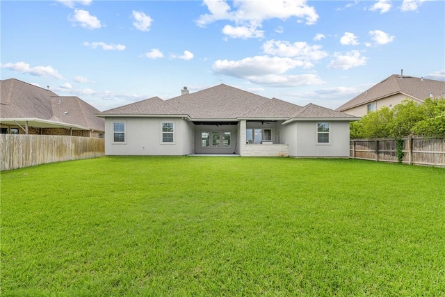 4507 Tonbridge Dr, College Station, TX 77845 - rear view of house featuring a chimney and a shingled roof