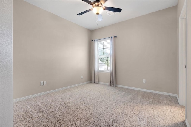 1403 Crescent Ridge Dr, College Station, TX 77845 - empty room with light colored carpet and a ceiling fan
