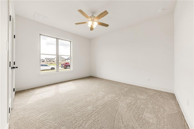 2814 Spector Dr, Bryan, TX 77808 - spare room with carpet and ceiling fan