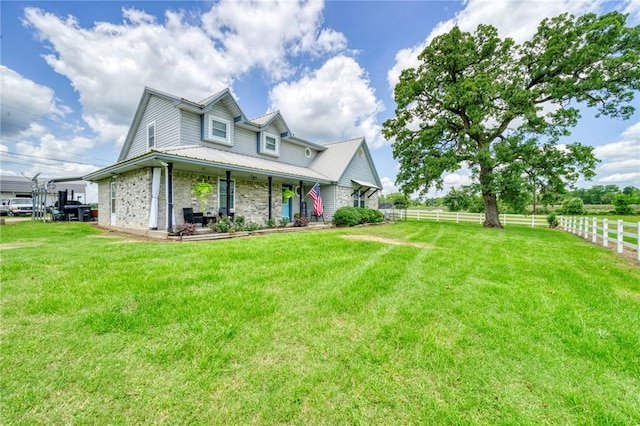 1681 Union Rd, Madisonville, TX 77864 - view of front of house featuring a porch and metal roof