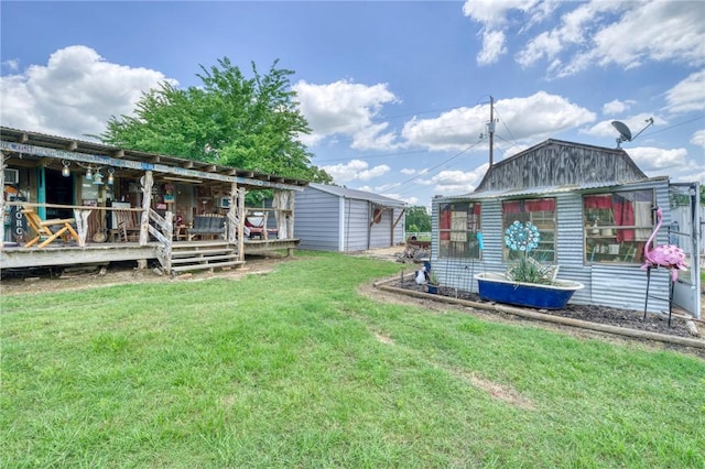 1681 Union Rd, Madisonville, TX 77864 - view of grassy yard with an outdoor structure