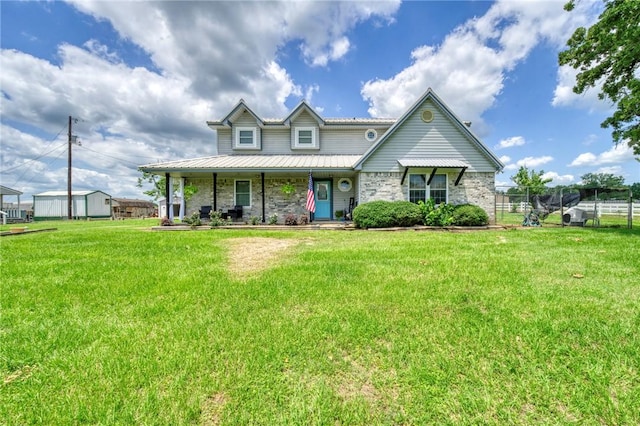 1681 Union Rd, Madisonville, TX 77864 - view of front of property featuring a porch and stone siding