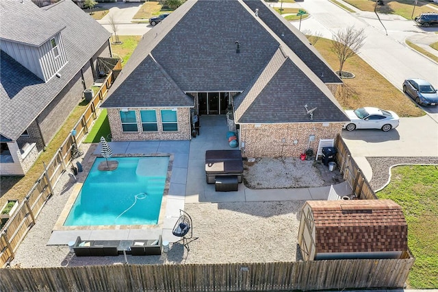 birds eye view of property