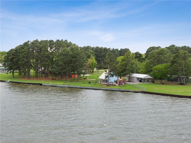 view of water feature