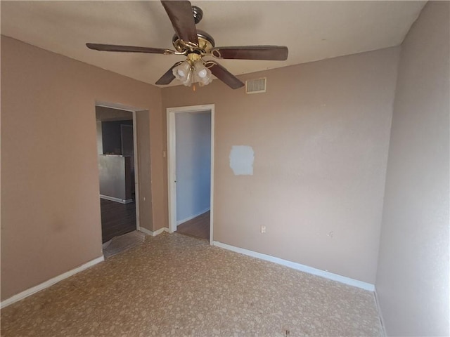 1202 Cheyenne Dr, Brenham, TX 77833 - empty room with ceiling fan and baseboards