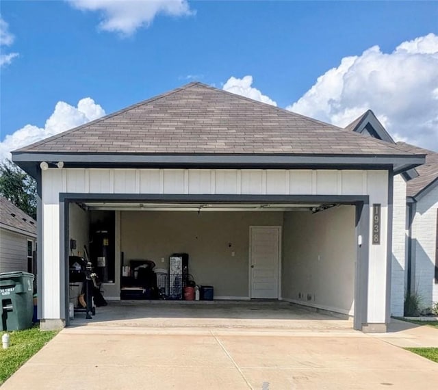 1938 Chief St, Bryan, TX 77807 - garage with concrete driveway