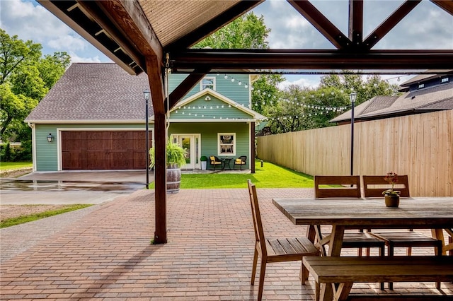 402 Ross St, Brenham, TX 77833 - view of patio featuring outdoor dining space