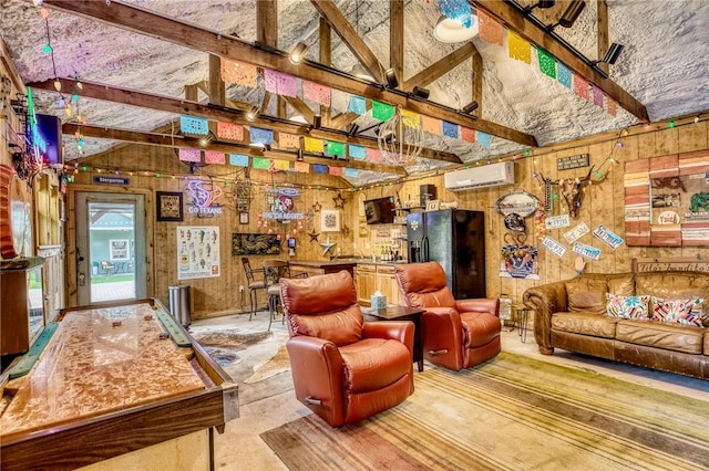 402 Ross St, Brenham, TX 77833 - living room with a wall mounted air conditioner