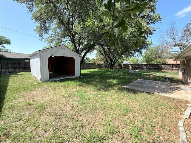 1223 Boswell St, College Station, TX 77840 - fenced backyard with a storage unit and a patio