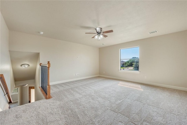 15613 Wood Brook Ln, College Station, TX 77845 - carpeted empty room with ceiling fan and baseboards