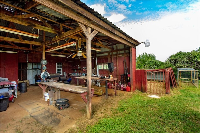 view of stable