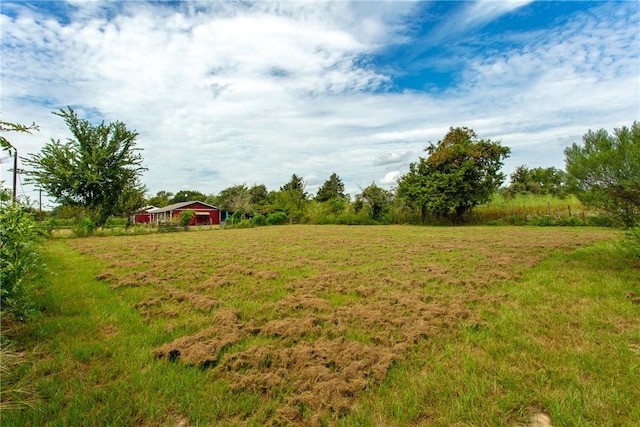 view of yard featuring a rural view