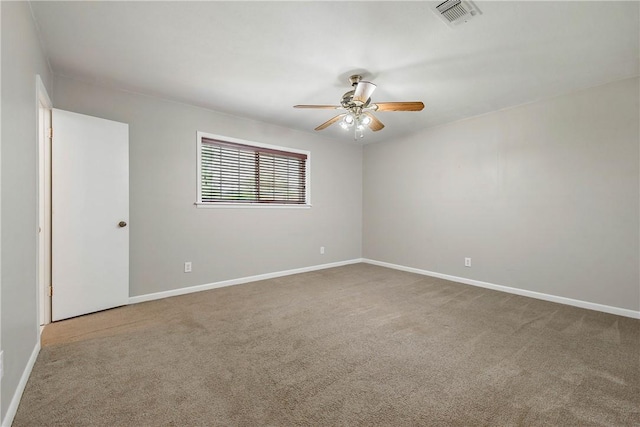 806 Matous Dr, Bryan, TX 77802 - carpeted empty room with a ceiling fan and baseboards