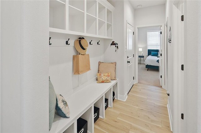 3609 Llano River Dr, College Station, TX 77845 - mudroom featuring light wood-style floors
