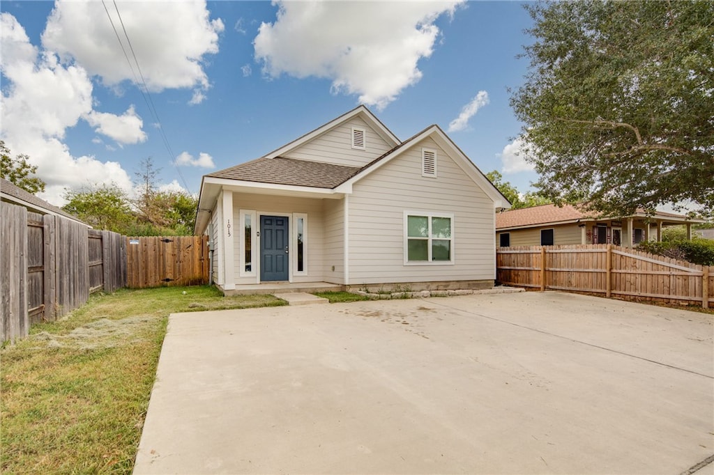 rear view of house with a patio area