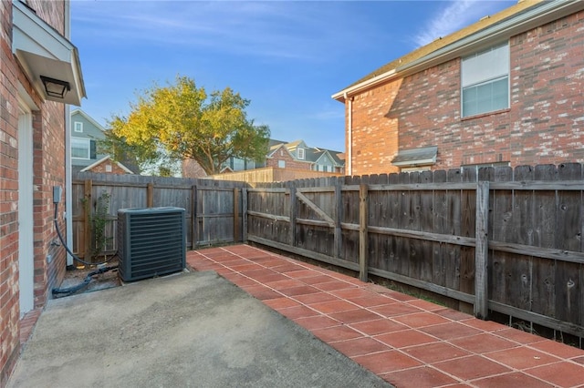 view of patio / terrace with central AC