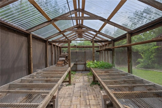 1818 Laura Ln, College Station, TX 77840 - unfurnished sunroom with vaulted ceiling