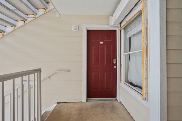 view of exterior entry