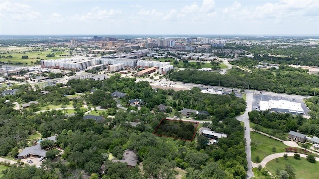 714 S Rosemary Dr, Bryan, TX 77802 - view of property location with property parcel outlined and a tree filled landscape