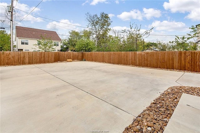 view of patio / terrace with a fenced backyard