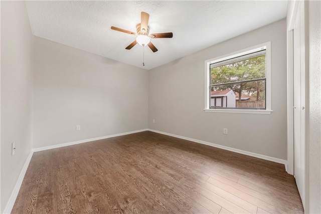 2904 Adrienne Dr, College Station, TX 77845 - unfurnished room with ceiling fan and wood finished floors