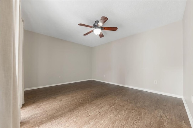 2904 Adrienne Dr, College Station, TX 77845 - spare room featuring a ceiling fan and wood finished floors