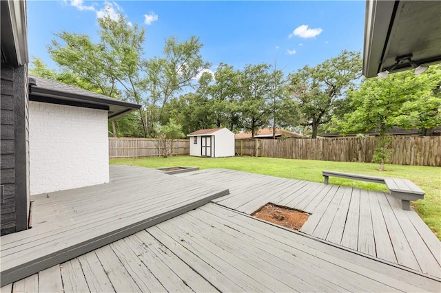 2904 Adrienne Dr, College Station, TX 77845 - deck with a fenced backyard and a storage unit